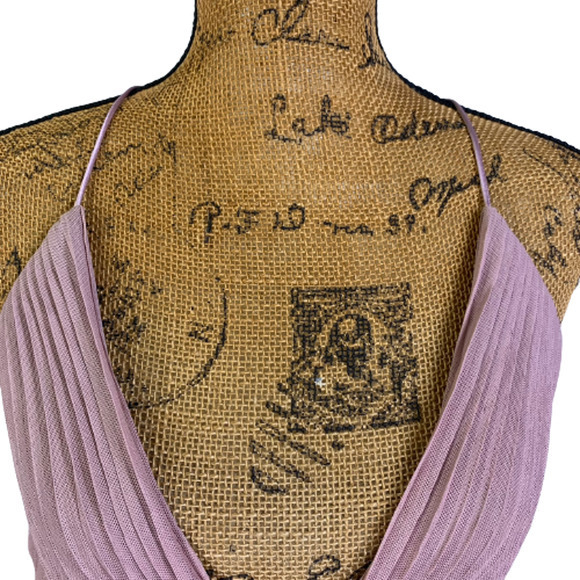 TOBI Taupe Abegayle Plunging Lace-Up Maxi Dress - NWT - Picture 4 of 14